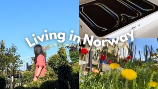 Unboxing 11inch iPad Pro M4 getting a pretty bike and productive daily life 🌳 Living in Norway [upl. by Aay]