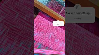 Fabric weaving on loom almas looms weavingshorts pop viralvideo love like [upl. by Haelem909]