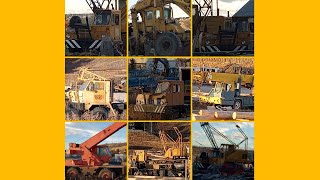 beautiful old iron old bamtam cranes and other machines [upl. by Kahl360]