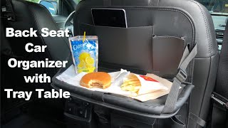 Back Seat Car Organizer with Tray Table Review [upl. by Niowtna]