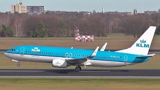 KLM Boeing 7378K2 PHBXL KL 1822 takeoff at Berlin Tegel Airport [upl. by Einatirb277]