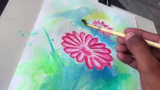 Watercolour Painting  Mixed Media Painting [upl. by Hamachi683]