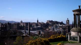 Dugald Stewart Monument Calton Hill Edinburgh Scotland [upl. by Lidah]