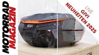 Innovationen Givi Neuheiten 2025 – Vibrationsschutz Aerodynamik von Topcases und mehr [upl. by Akiemahs]