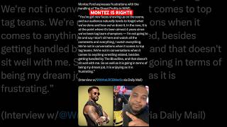 MONTEZ IS FRUSTRATED wwe wweraw wwesmackdown thestreetprofits montezford [upl. by Nosremaj]