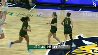 WBB Siena 78 Quinnipiac 60 [upl. by Idroj]