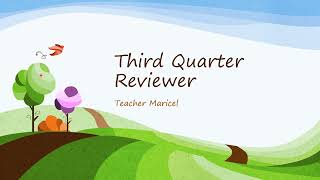 Third Quarter Reviewer in English 5 Preparation for the Third Quarterly Examination [upl. by Suiradal]