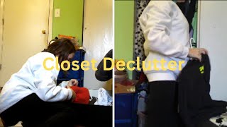 Vlogmas Day 3  Closet Declutter  Clothing Declutter [upl. by Eelyk378]