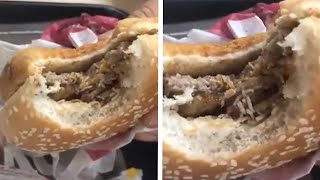 Burger With Maggots Inside [upl. by Bernstein]