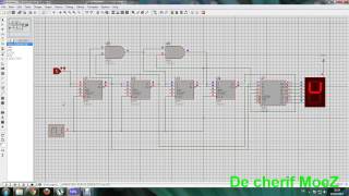 Compteur a base de afficheur 7 segment  bascule JK [upl. by Sibley848]