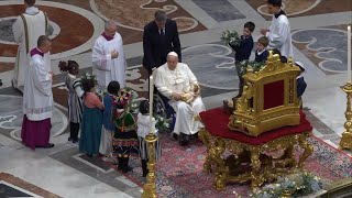 Christmas Midnight Mass with Pope Francis 2023 HD [upl. by Acirtal]