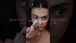 Tired eyes colourpopcosmetics Gel Liner in ‘Exit’ brightens instantly makeup beauty youtube [upl. by Asil]