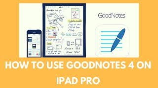 How to Use GoodNotes 4 on iPad Pro [upl. by Ednutabab]