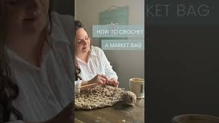 Crochet Bag Tutorials  Market Bag Crochet Pattern [upl. by Ayin]