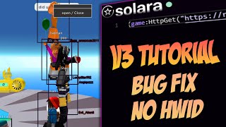 Roblox Exploit Solara V3 NO HWID BUG FIXES HOW TO TUTORIAL  How To Hack On Roblox [upl. by Calvo377]