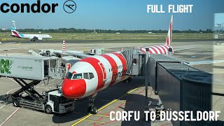 Flight Report  Condor B757300  Corfu  Düsseldorf  Economy [upl. by Elata]