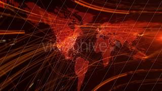 Earth Map Red Animated Video Background [upl. by Kaliope]