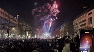 Berlin Germany New Year 2023 Celebration at Brandenburg Gate  Travelogy [upl. by Neill]