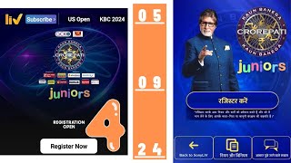 KBC Juniors Registration Day 4 Quiz Answer Today 5 September 2024  Kaun Banega Crorepati Juniors Q [upl. by Naej611]