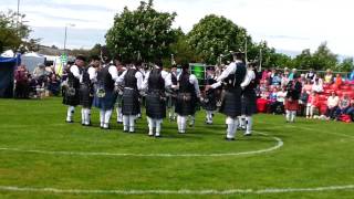 Portavogie Pipe Band  Newtownards 2014 [upl. by Arnelle]