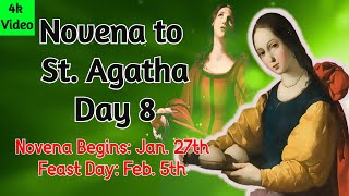 NOVENA TO ST AGATHA  DAY 8 4K VIDEO [upl. by Misa301]