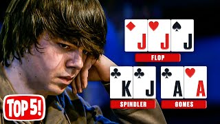 Top 5 Most EPIC Poker Hands You Must Have Seen ♠️ PokerStars [upl. by Sine]