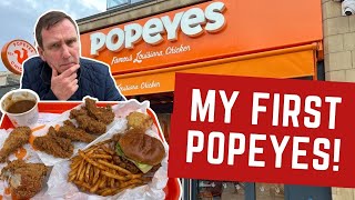 Reviewing POPEYES  My FIRST TIME [upl. by Derrek]