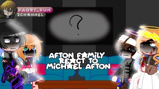 Afton family react to MichaelРеакция семьи Афтонов на Майкла🇷🇺🇺🇸 [upl. by Kamilah]