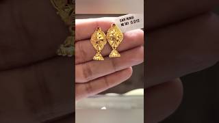 916earring designbeautiful gold earrings designearringgoldmystatusgold [upl. by Hettie870]