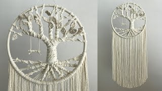 DIY Macrame Dream catcher 3  마크라메 드림캐쳐 3 [upl. by Kate]