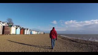 High Tide along West Mersea Beach 13012017 [upl. by Atwahs]