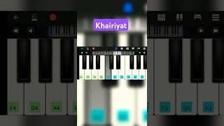 Khairiyat poochho song  piano piano cover hindisong new pianobajaohindisongs [upl. by Minor377]