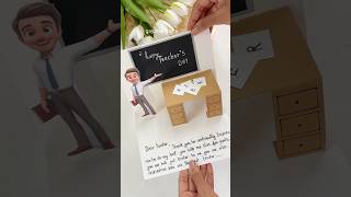 DIY Teachers Day Card idea teachersday teachersdaygift teachersdaycard crafts diy [upl. by Hpesoj]