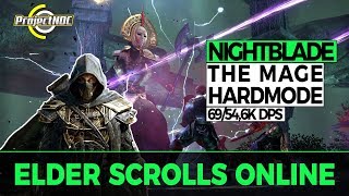 ESO  The Mage Hardmode 69546K DPS Stamina Nightblade Clockwork City [upl. by Remde]