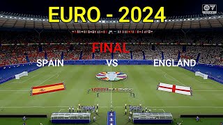 EURO 2024  FINAL  SPAIN vs ENGLAND Full Match  All Goals  Highlights [upl. by Terrag]