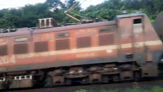 Mandovi Expresss crossing at Kalambani Station ratnagiri MandoviExpress ZainNaeemI1ZSNA [upl. by Erot]