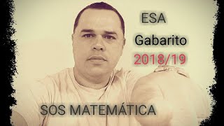 Gabarito da prova da ESA 20172018 questão sobre divisão inversamente proporcional [upl. by Aduhey346]