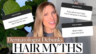 Dermatologist Debunks Biggest Haircare Myths [upl. by Lleryt]