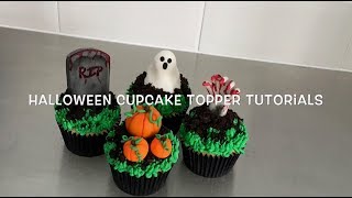 Hallowe’en Cupcake Topper Tutorials [upl. by Anitsahs]