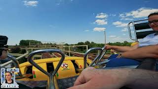 Manège JURASSIC COASTER  Parc du Bocasse 2023  On ride POV bocasse attraction foire [upl. by Korwun215]