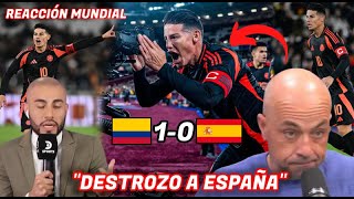 ASÍ REACCIONO LA PRENSA MUNDIAL a la MAGÍA DE JAMES vs ESPAÑA LES CALLO LA BOCA a TODOS😱 [upl. by Attenal]