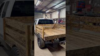 DIY BED ON OLD FARM TRUCK🔩 [upl. by Brande]