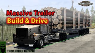 850 Modding’s 12Foot Logging Trailer  Build amp Drive  American Truck Simulator [upl. by Pimbley213]