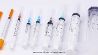 Disposable Syringe Luer lock Luer slip [upl. by Geddes624]