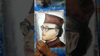 Netaji Subhas Chandra Bose drawingbackground colourlord Netaji Subhas Chandraart [upl. by Llennor]