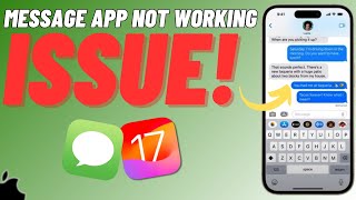 How To Fix Message App Not Working on iPhone [upl. by Enixam495]