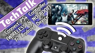 Connect PS4 Controller WIRELESS amp NO ROOT To Any Android Device [upl. by Driskill]