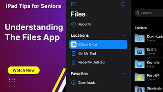 iPad Tips for Seniors How to Use The Files App [upl. by Nahshun473]