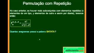 Matemática  Aula 30  Análise Combinatória  Parte 5 [upl. by Wivina323]