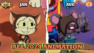 Brawl Stars  All 2024 Animation  Jan  Aug [upl. by Ynavoj961]